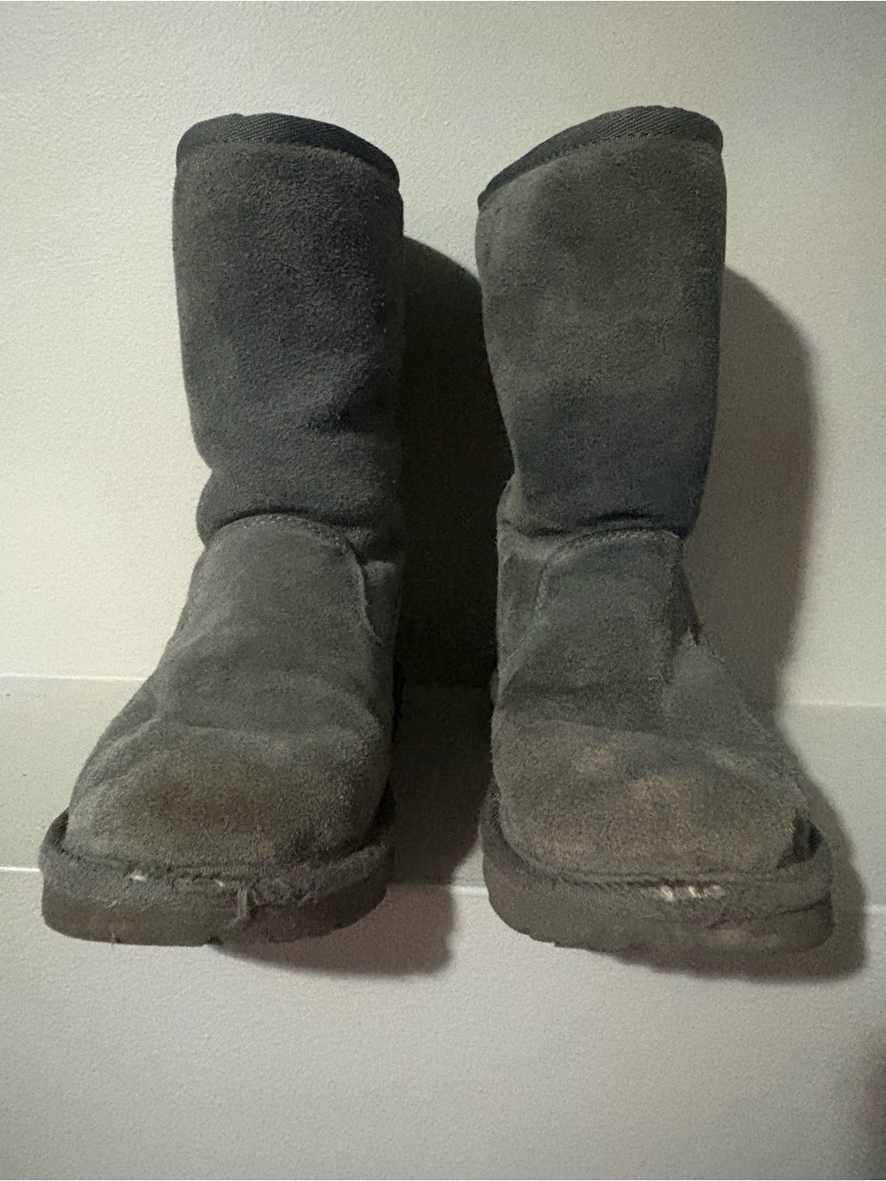 UGG Men's Gray Suede Mid-Calf Boots